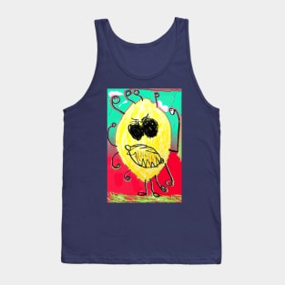 Neon Angry Lemon Tank Top